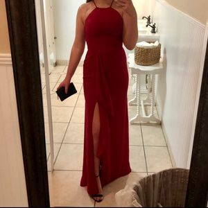 Red bridesmaids dress size 8